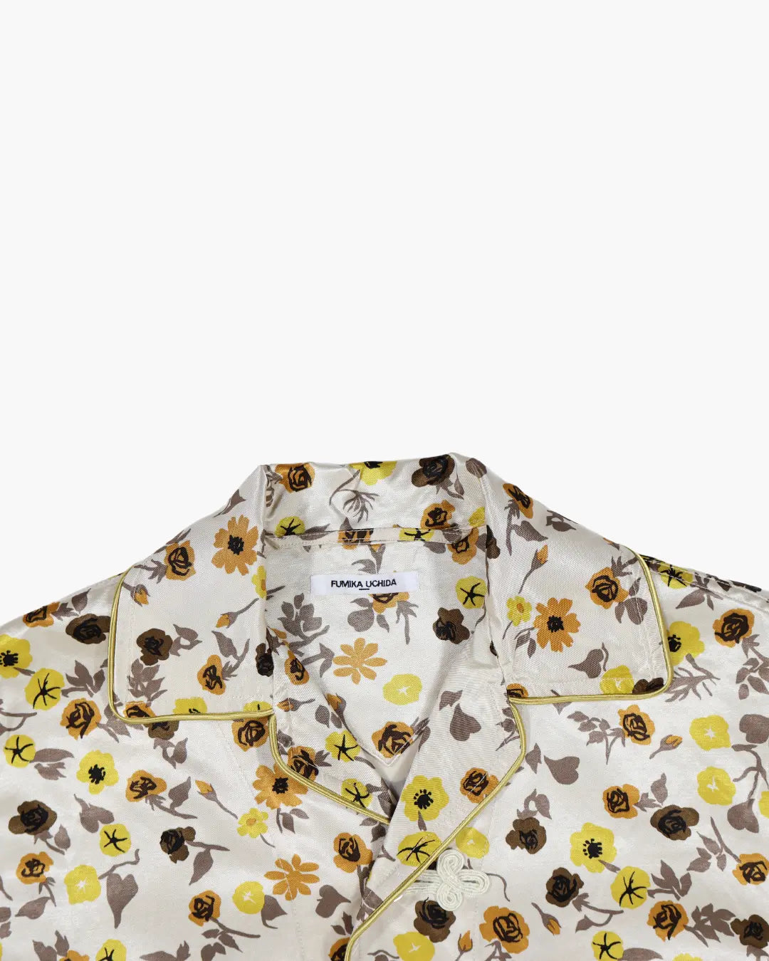 FUMIKA_UCHIDA / FLOWER PRINTED OPEN-COLLARED SHIRT / ECRU FUMIKA_UCHIDA 601 | オンラインストア