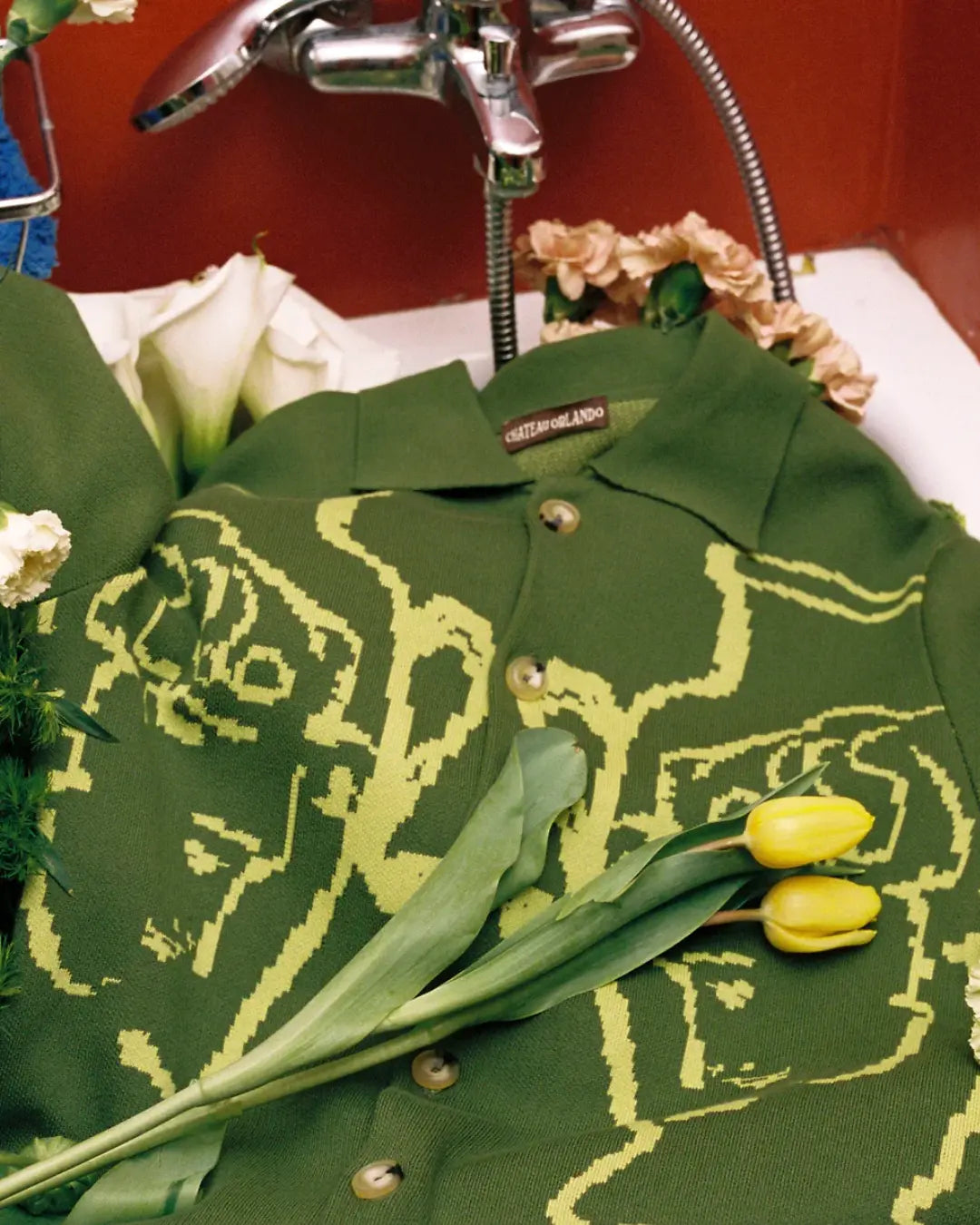 Chateau Orlando / Grecian Urn Polo Cardigan Chateau Orlando 601 | オンラインストア