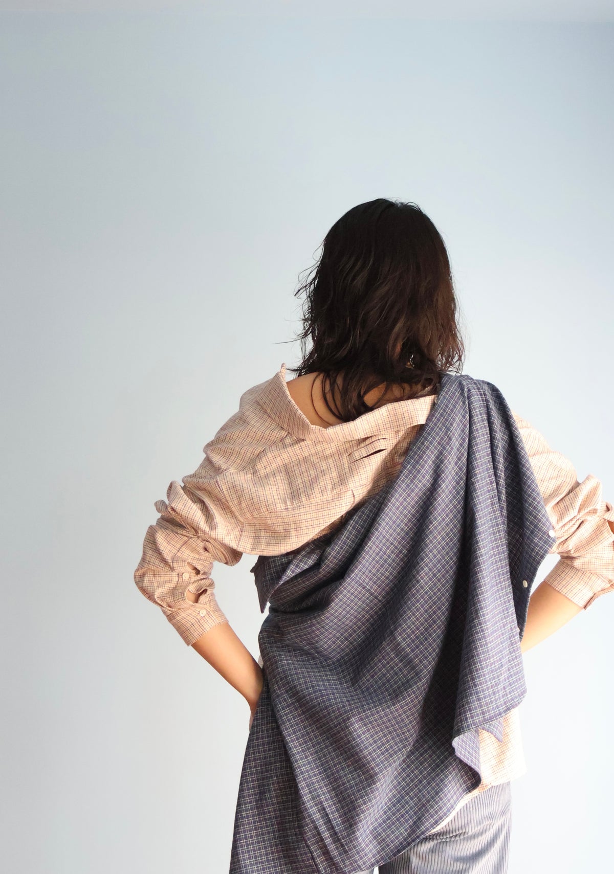 Natures of Conflict / NoC Mannish Shirt 0.2 / Check Ecru