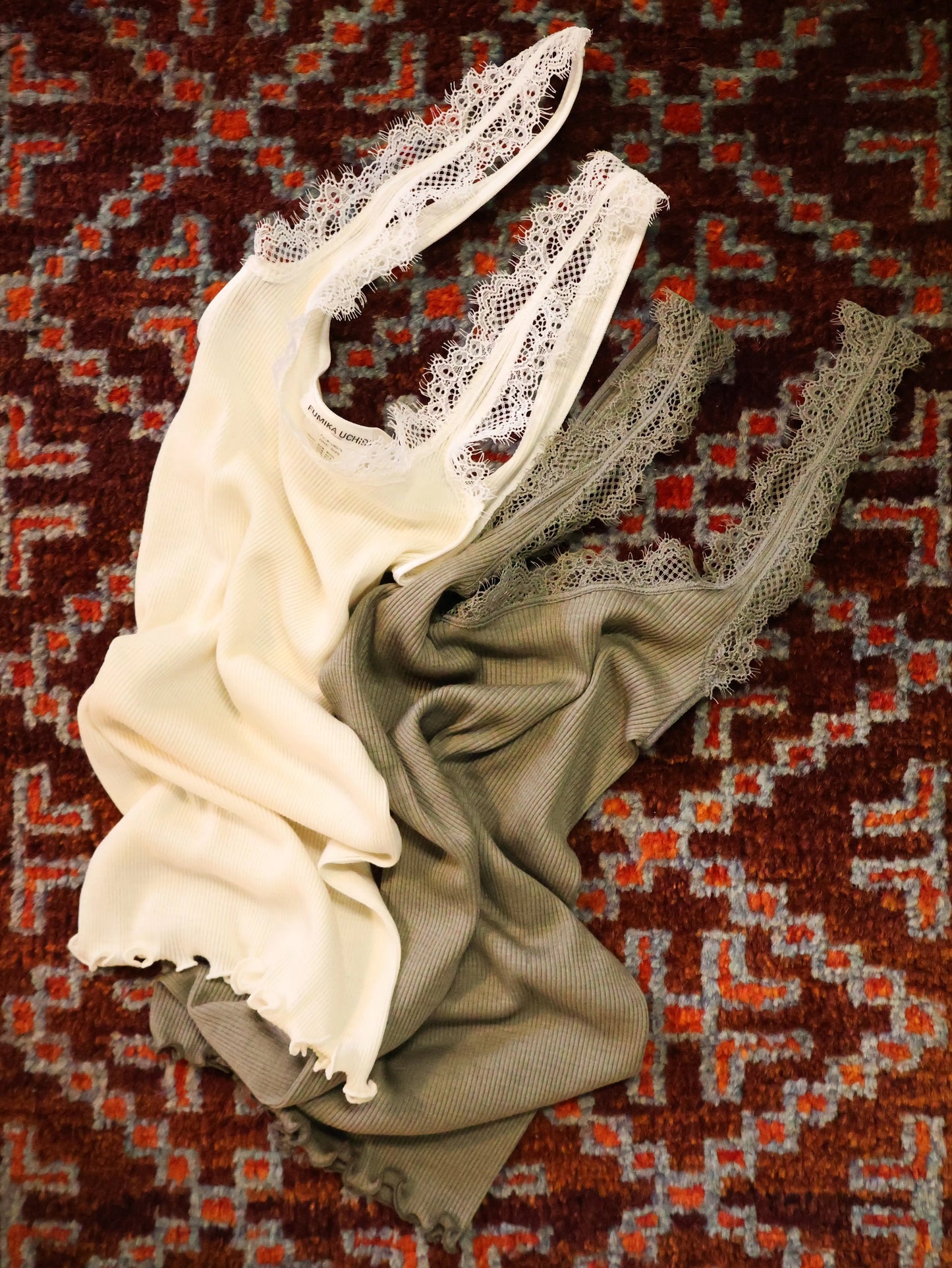 FUMIKA UCHIDA / RIB CAMISOLE UNDERWEAR / SAGE FUMIKA UCHIDA - 601 | 京都ウィメンズセレクトショップ