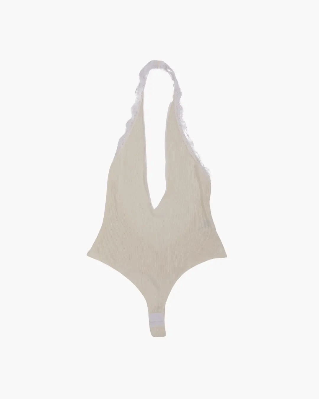 FUMIKA UCHIDA / RIB HALTER-NECK BODYSUIT / KINARI - 601 | 京都 FUMIKA UCHIDA / RIB HALTER-NECK BODYSUIT / KINARI - 601 | 京都