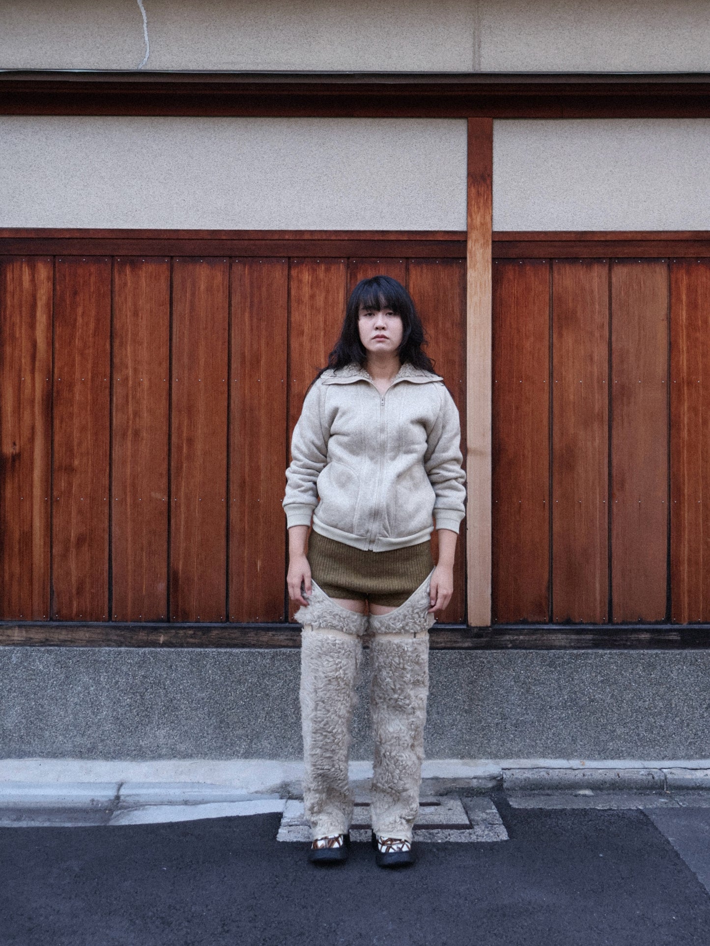 FUMIKA UCHIDA / BOA THIGH HIGH LEGCOVERS / NATURAL FUMIKA UCHIDA - 601 | 京都ウィメンズセレクトショップ