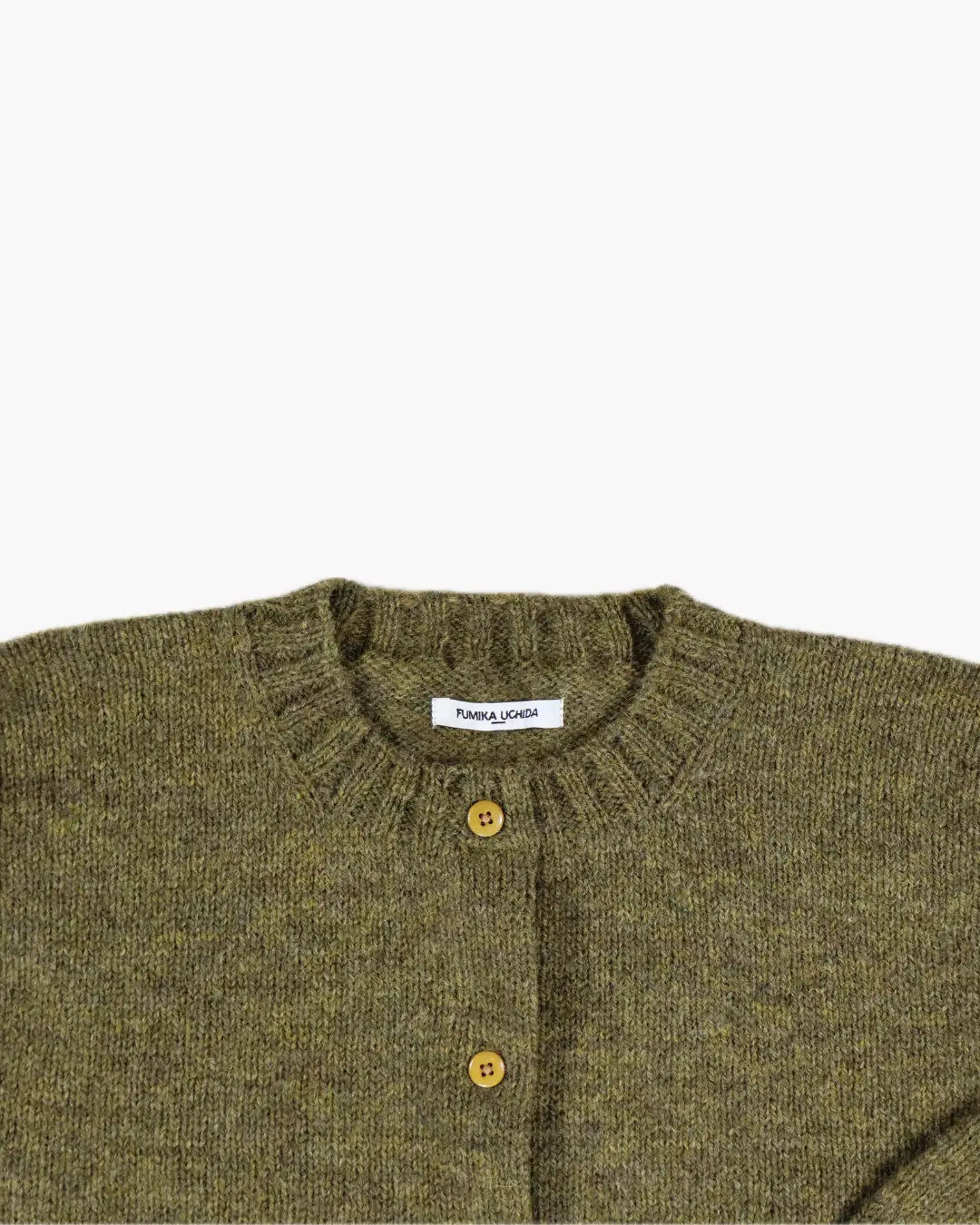 FUMIKA_UCHIDA / SHETLAND CARDIGAN / KHAKI FUMIKA_UCHIDA 601 | オンラインストア