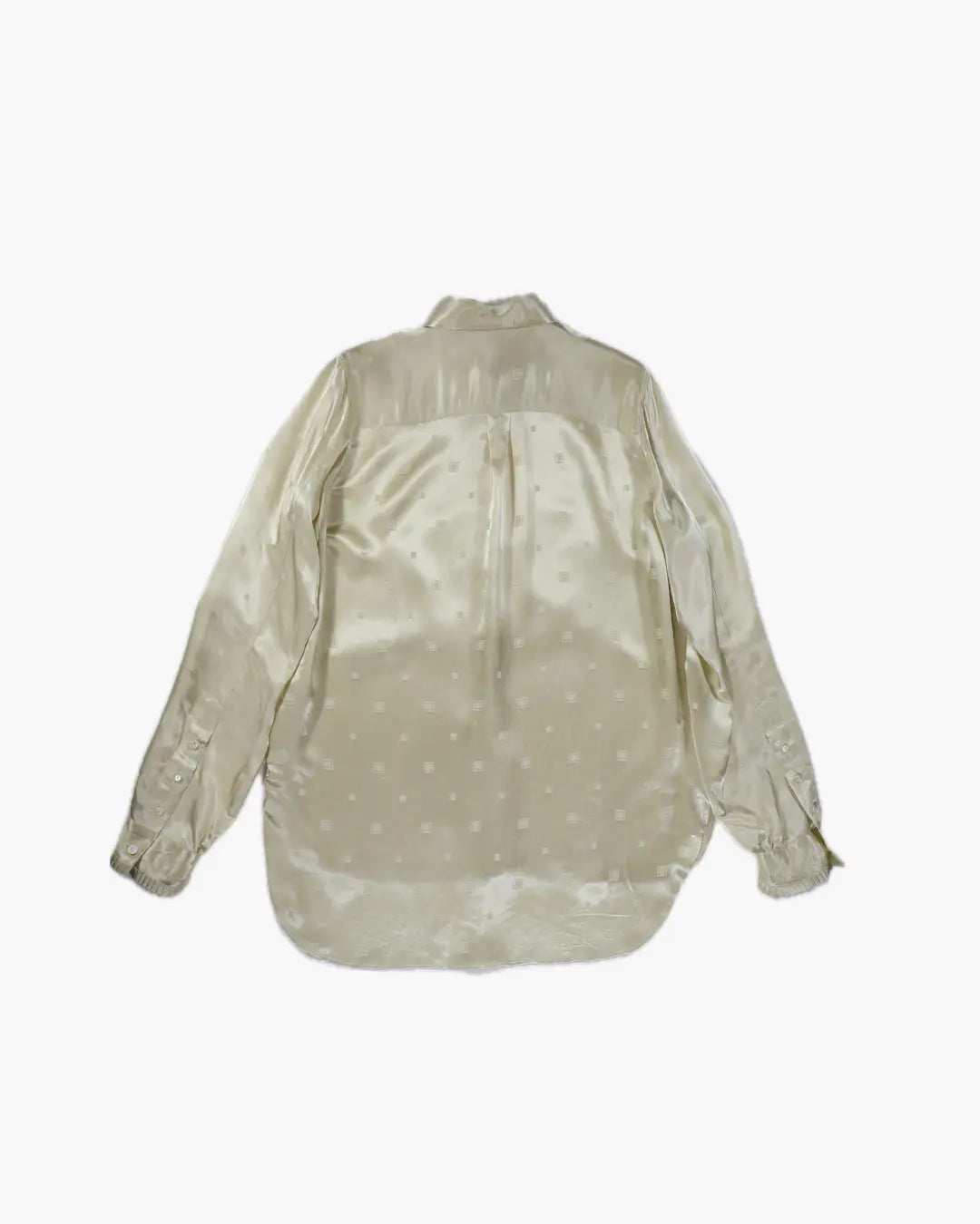 FUMIKA_UCHIDA / GEOMETRIC PATTERN PLEATED SHIRT / PALE YELLOW FUMIKA_UCHIDA 601 | オンラインストア