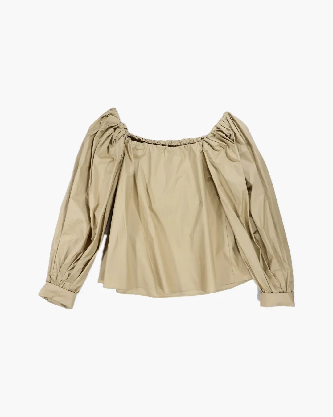 FUMIKA UCHIDA / COATED OFF THE SHOULDER TOP / BEIGE - 601 | – 601 FUMIKA UCHIDA / COATED OFF THE SHOULDER TOP / BEIGE - 601 | – 601