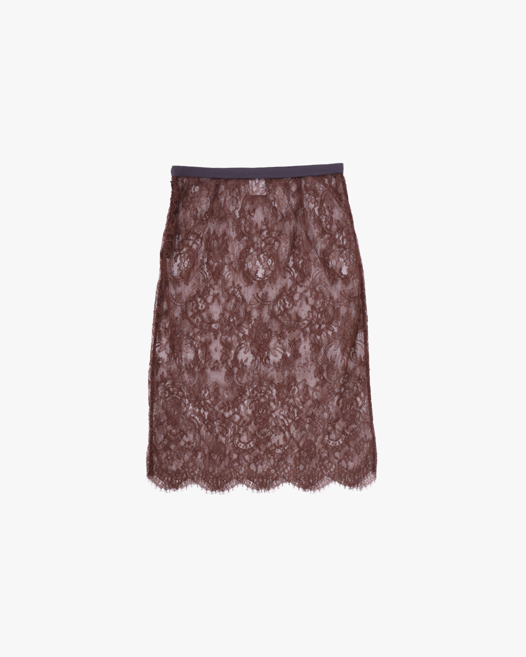 FUMIKA UCHIDA / LEAVER LACE SKIRT / BROWN FUMIKA UCHIDA 601 | オンラインストア
