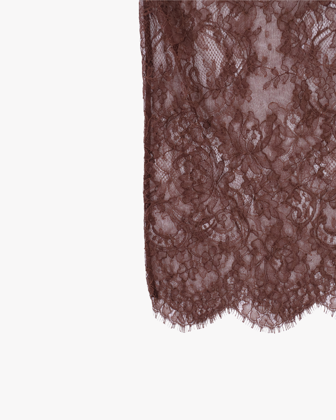 FUMIKA UCHIDA / LEAVER LACE SKIRT / BROWN FUMIKA UCHIDA 601 | オンラインストア