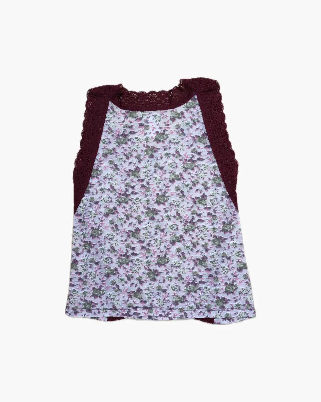 FUMIKA_UCHIDA / FLOWER PRINTED SLEEVELESS TOP / BORDEAUX FUMIKA_UCHIDA 601 | オンラインストア