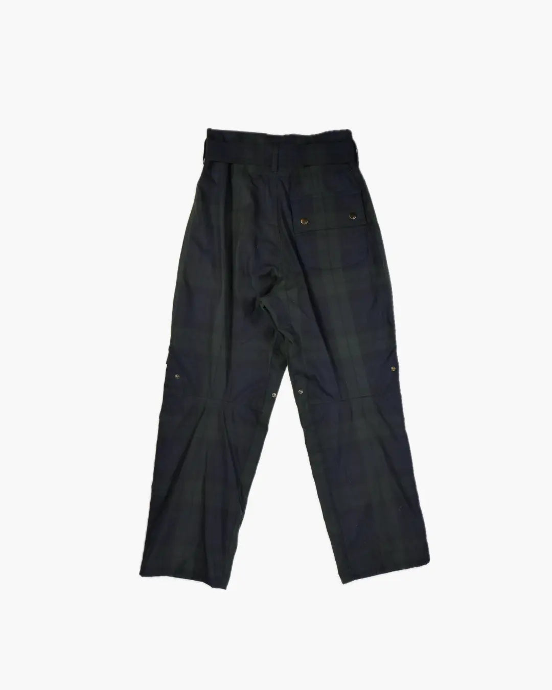FUMIKA_UCHIDA / OIL TARTAN PLAID BELT PANTS / DARK NAVY FUMIKA_UCHIDA 601 | オンラインストア