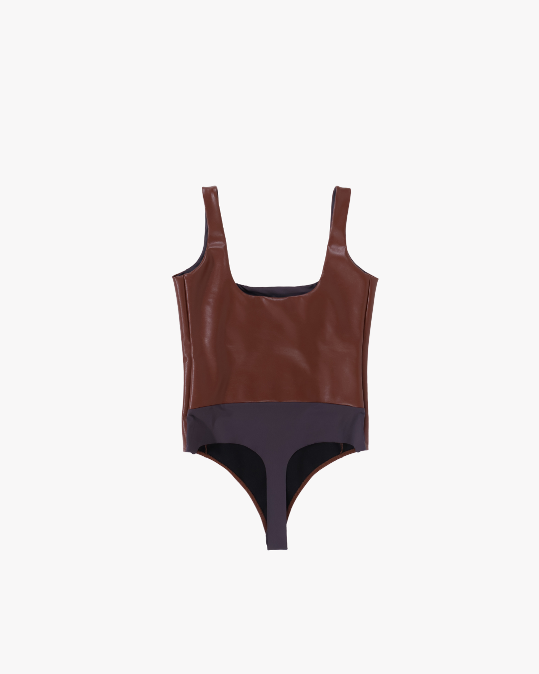 FUMIKA UCHIDA / STRETCH VEGAN LEATHER BODYSUIT / MID BROWN FUMIKA UCHIDA 601 | オンラインストア