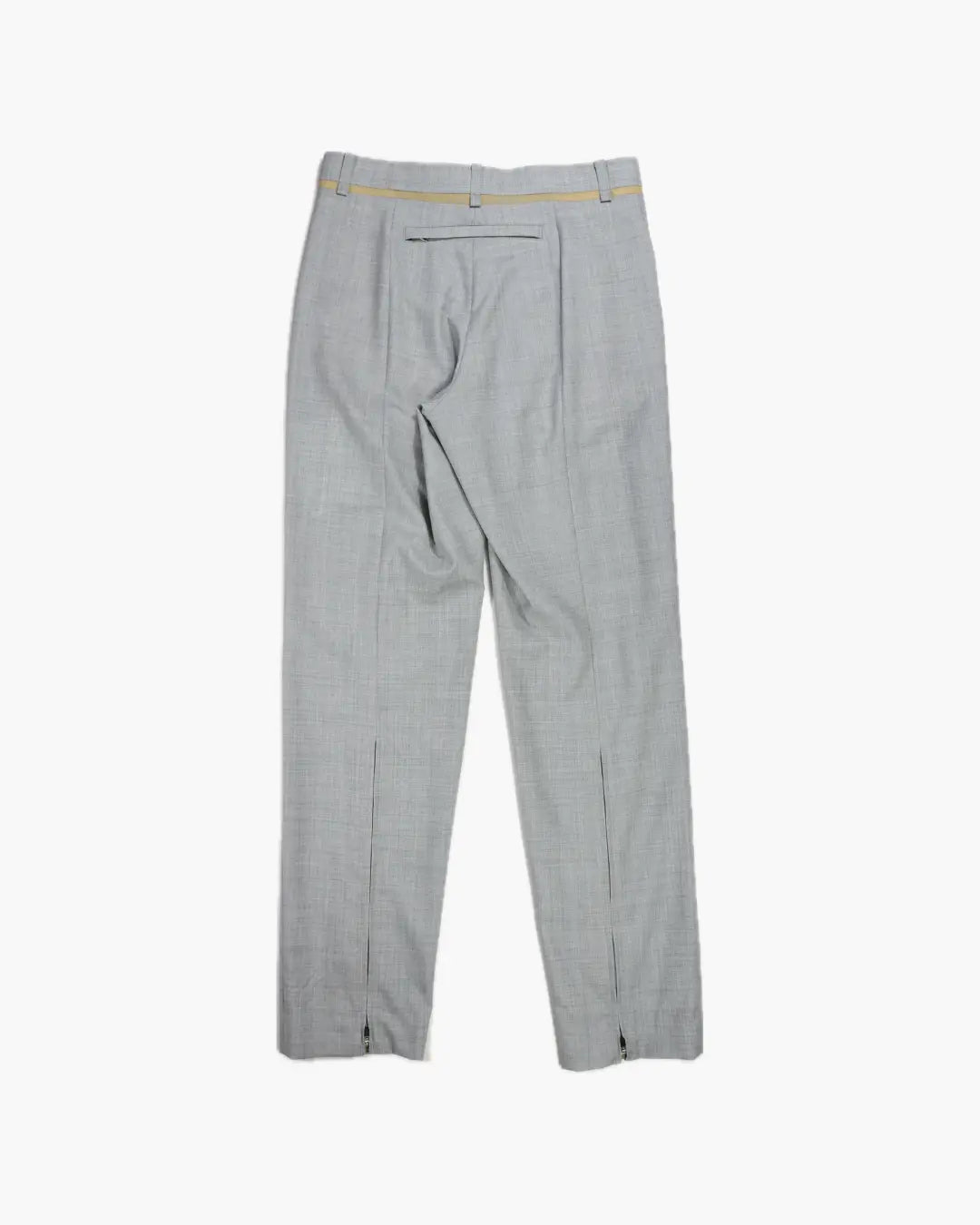 FUMIKA_UCHIDA / ZIPPED HEM SLACKS / LIGHT GREY FUMIKA_UCHIDA 601 | オンラインストア