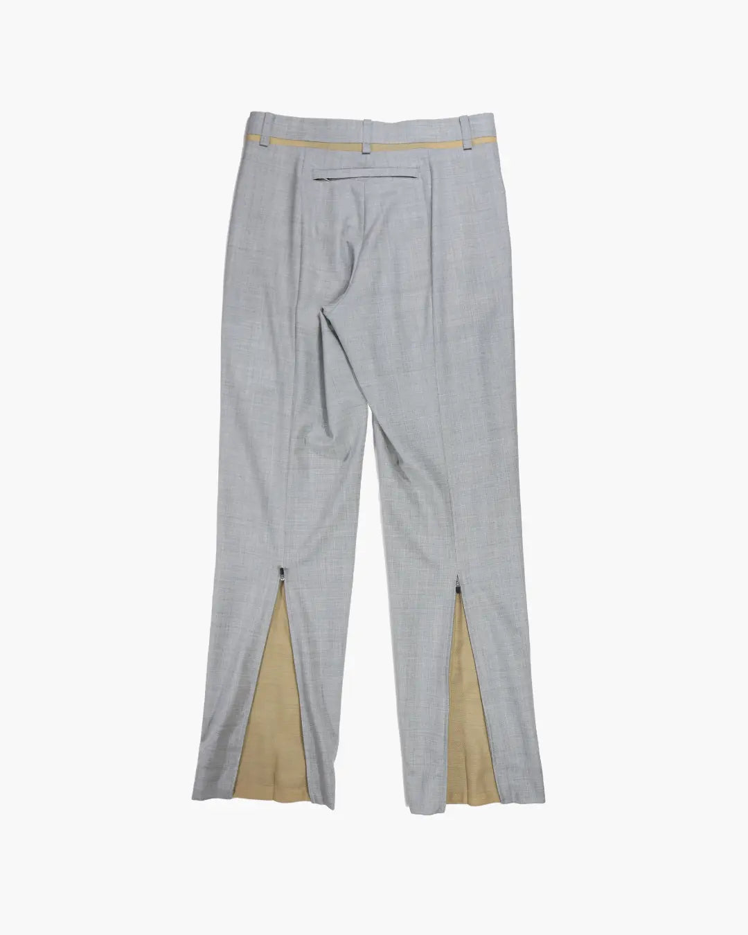 FUMIKA_UCHIDA / ZIPPED HEM SLACKS / LIGHT GREY FUMIKA_UCHIDA 601 | オンラインストア