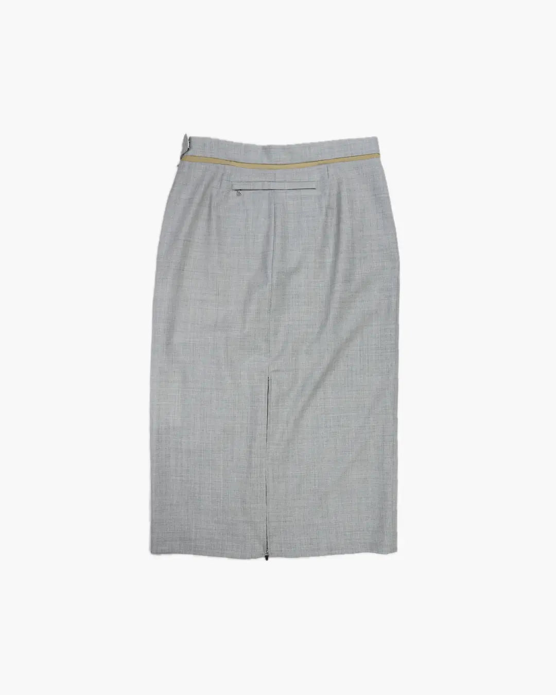 FUMIKA_UCHIDA / ZIPPED BACK SLIT MIDI SKIRT / LIGHT GREY FUMIKA_UCHIDA 601 | オンラインストア