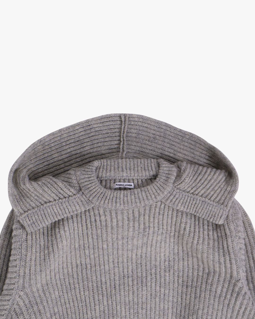 FUMIKA UCHIDA / SHETLAND RIB STITCH HOODED PULLOVER / TOP GREY FUMIKA UCHIDA - 601 | 京都ウィメンズセレクトショップ