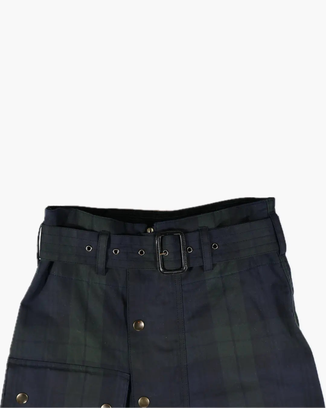FUMIKA_UCHIDA / OIL TARTAN PLAID BELT PANTS / DARK NAVY FUMIKA_UCHIDA 601 | オンラインストア