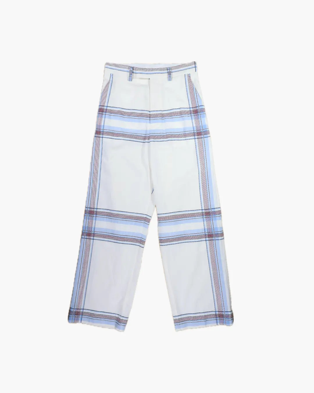 FUMIKA_UCHIDA / HANDKERCHIEF STRAIGHT SLACKS / SAX PLAID FUMIKA_UCHIDA 601 | オンラインストア