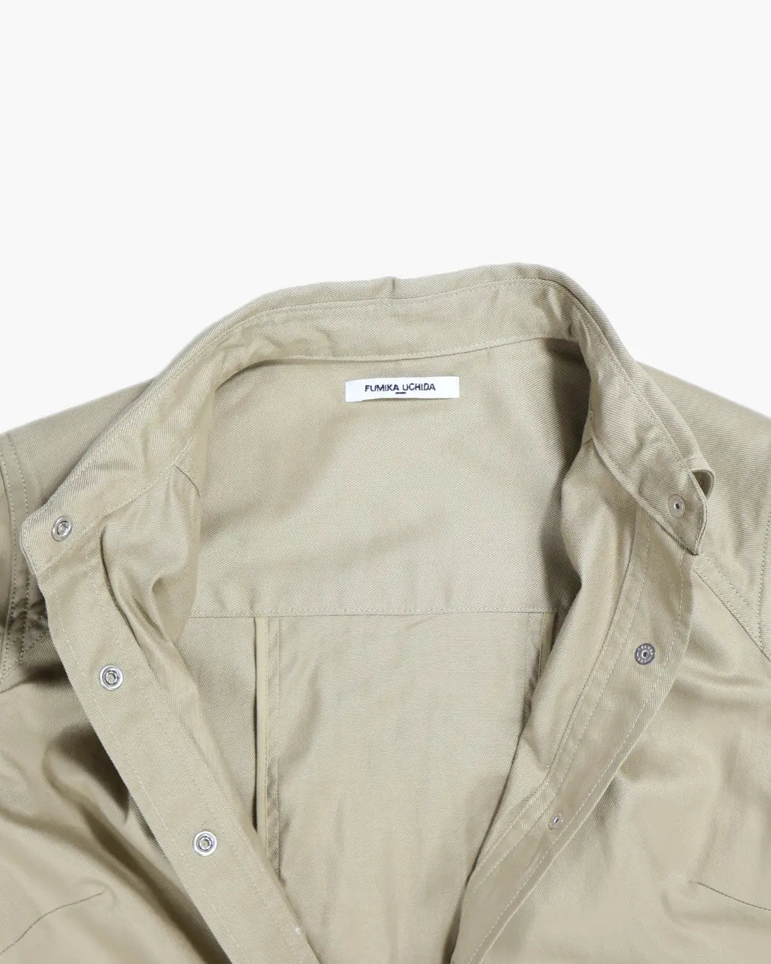 FUMIKA_UCHIDA / TWILL BUTTON-UP SHIRT DRESS / KHAKIBRIGE FUMIKA_UCHIDA 601 | オンラインストア