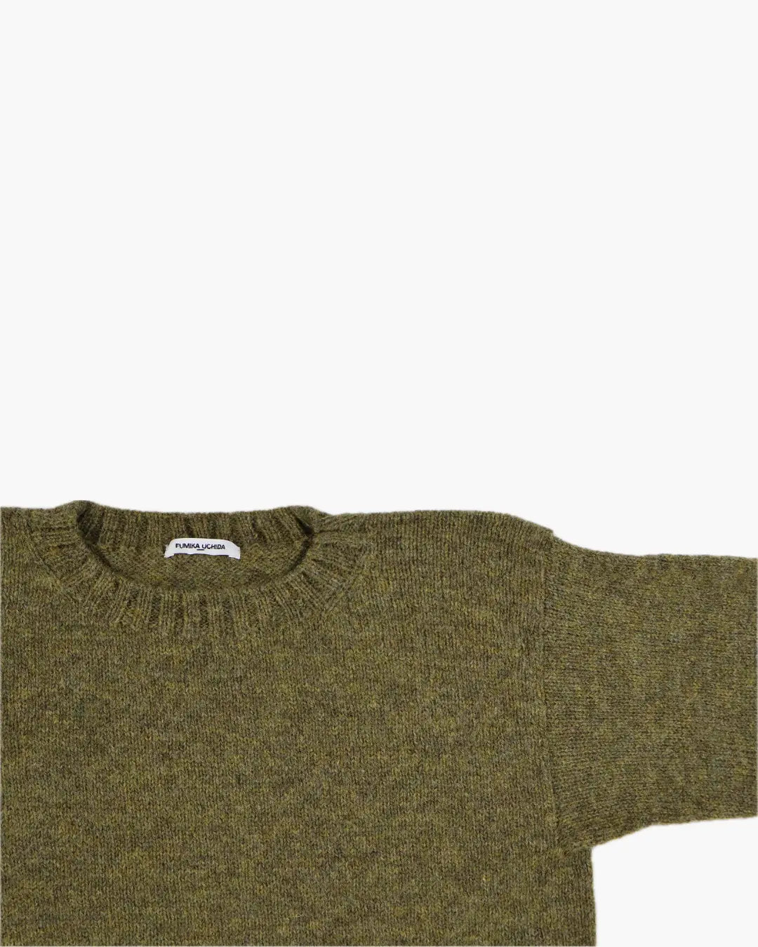 FUMIKA_UCHIDA / SHETLAND SWEATER / KHAKI FUMIKA_UCHIDA 601 | オンラインストア