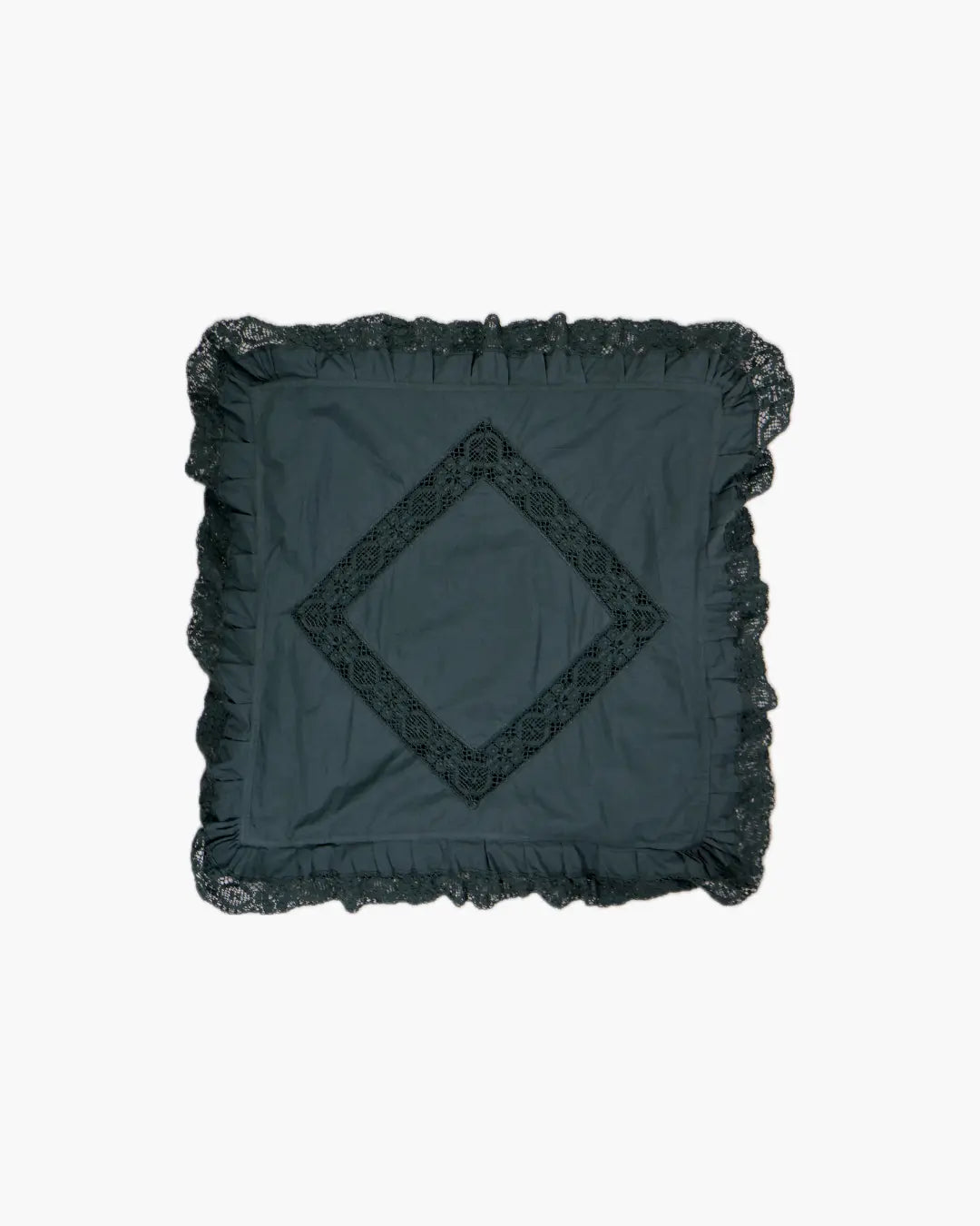 FUMIKA UCHIDA / OVER-DYED CUSHION TOP_OVERSIZE / D.GREEN FUMIKA UCHIDA / OVER-DYED CUSHION TOP_OVERSIZE / D.GREEN