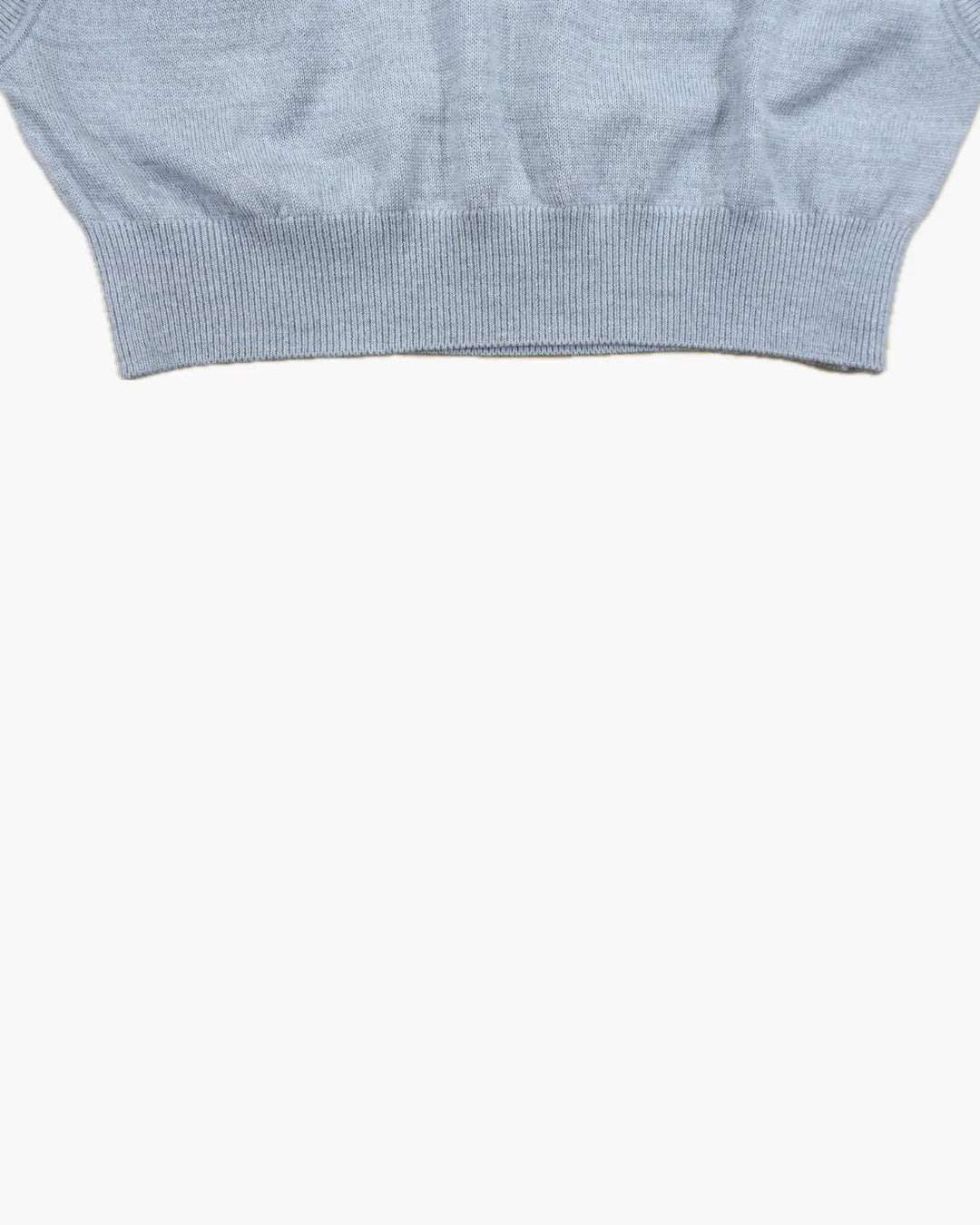 FUMIKA_UCHIDA / KNITTED V-NECK VEST / LIGHT GREY FUMIKA_UCHIDA 601 | オンラインストア