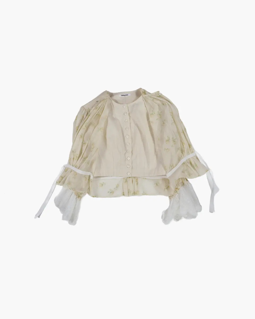 FUMIKA_UCHIDA / FLOWER PRINTED LAYERED BLOUSE / OFFWHITE FUMIKA_UCHIDA 601 | オンラインストア