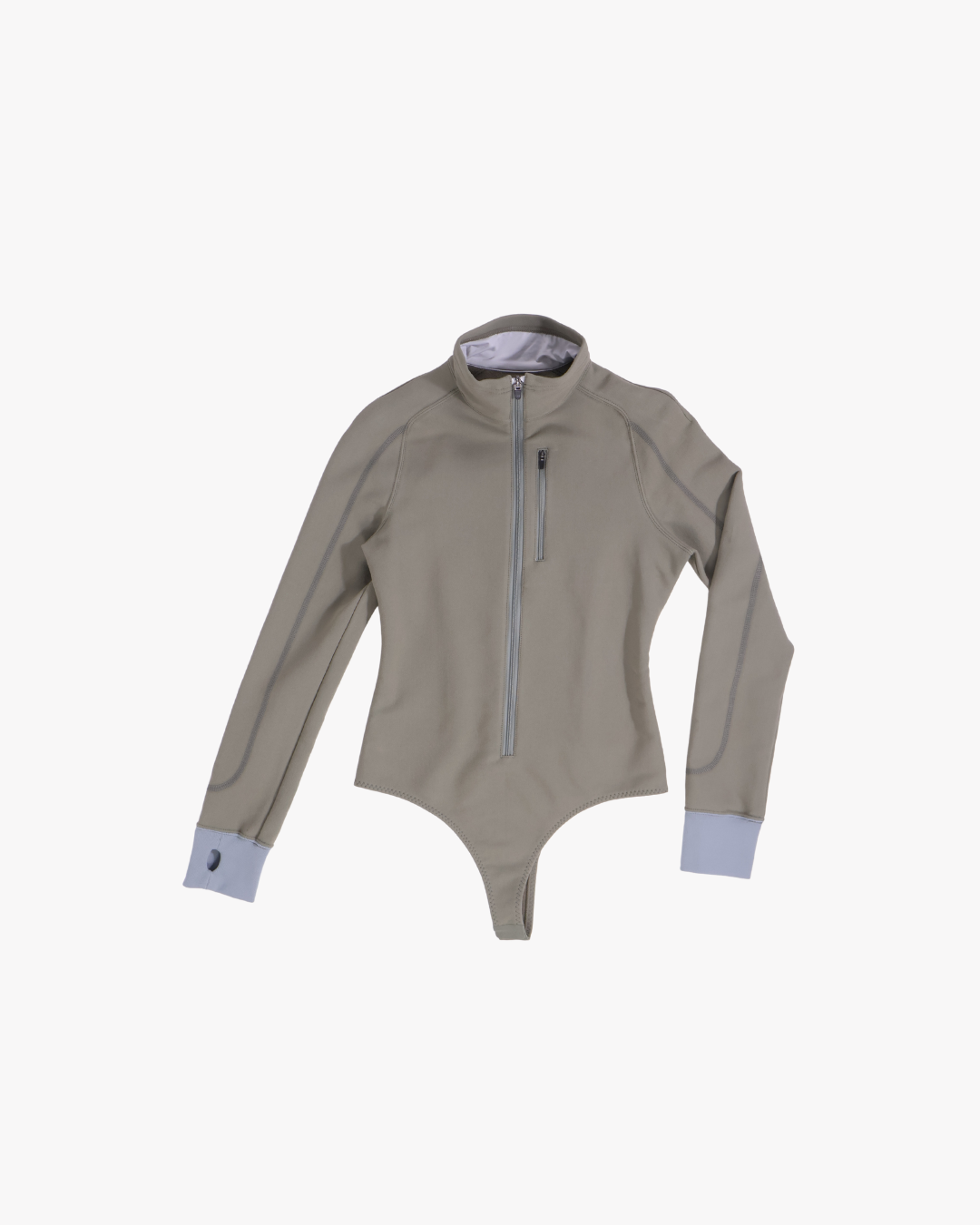 FUMIKA UCHIDA / FRENCH TERRY HALF-ZIP BODYSUIT / SAGE FUMIKA UCHIDA - 601 | 京都ウィメンズセレクトショップ