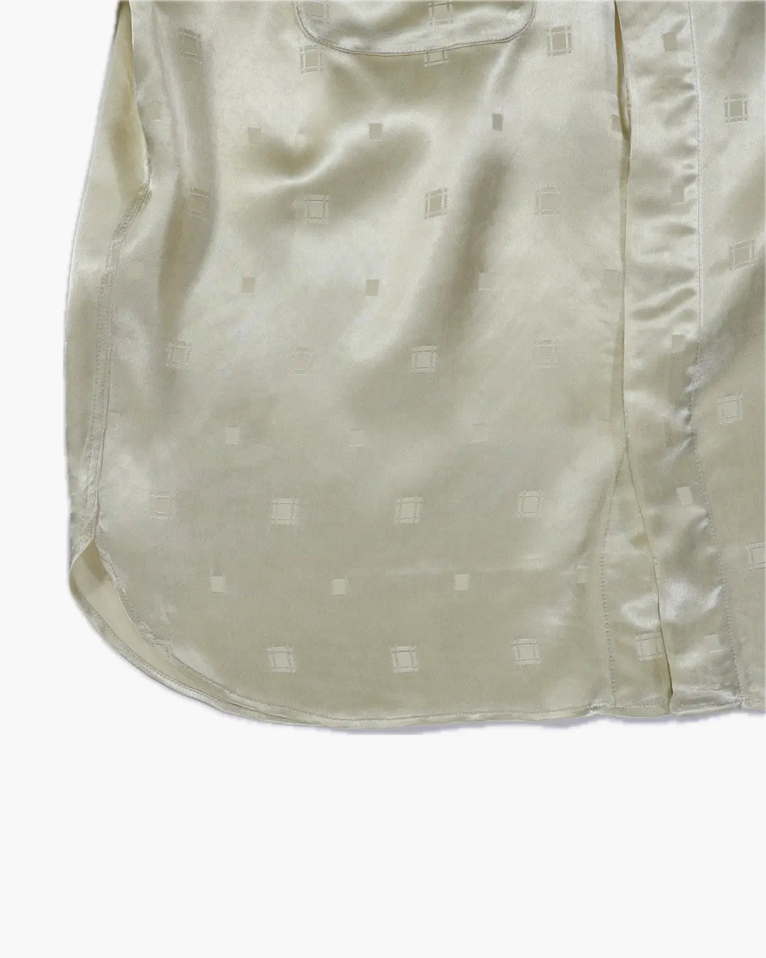 FUMIKA_UCHIDA / GEOMETRIC PATTERN HIGH-NECK SHIRT / PALE YELLOW FUMIKA_UCHIDA 601 | オンラインストア