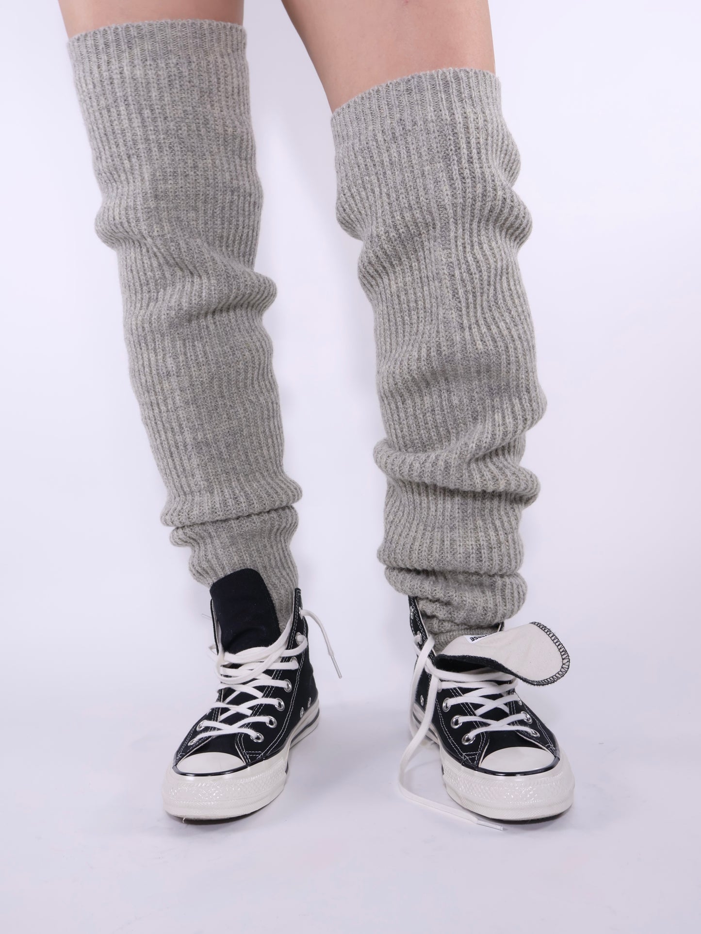 FUMIKA UCHIDA / SHETLAND RIB STITCH TIGHT-HIGH SOCKS / TOP GREY FUMIKA UCHIDA - 601 | 京都ウィメンズセレクトショップ