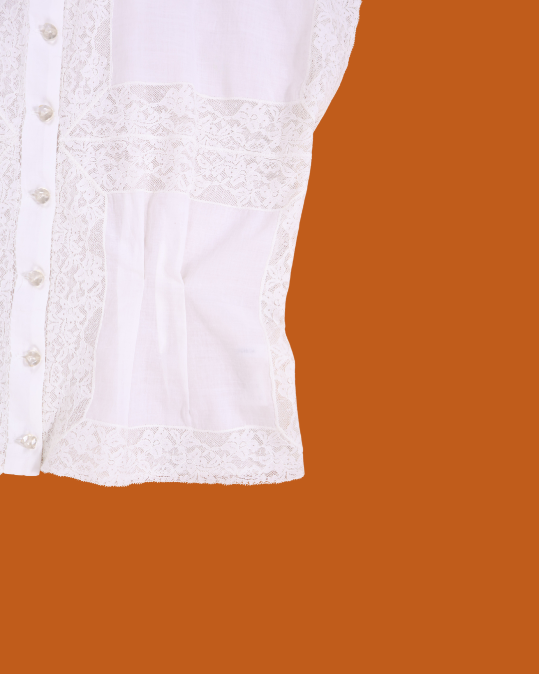 FUMIKA UCHIDA / KHADI SLEEVELESS SHIRT / OFFWHITE