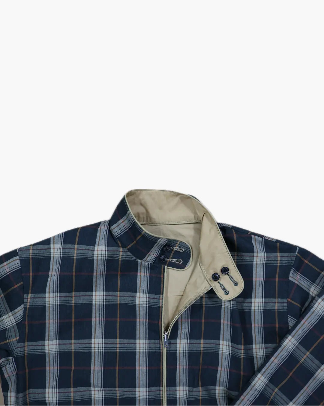 FUMIKA_UCHIDA / COATED COTTON PLAID REVERSIBLE BLOUSON / BEIGE/D.GREEN PLAID FUMIKA_UCHIDA 601 | オンラインストア