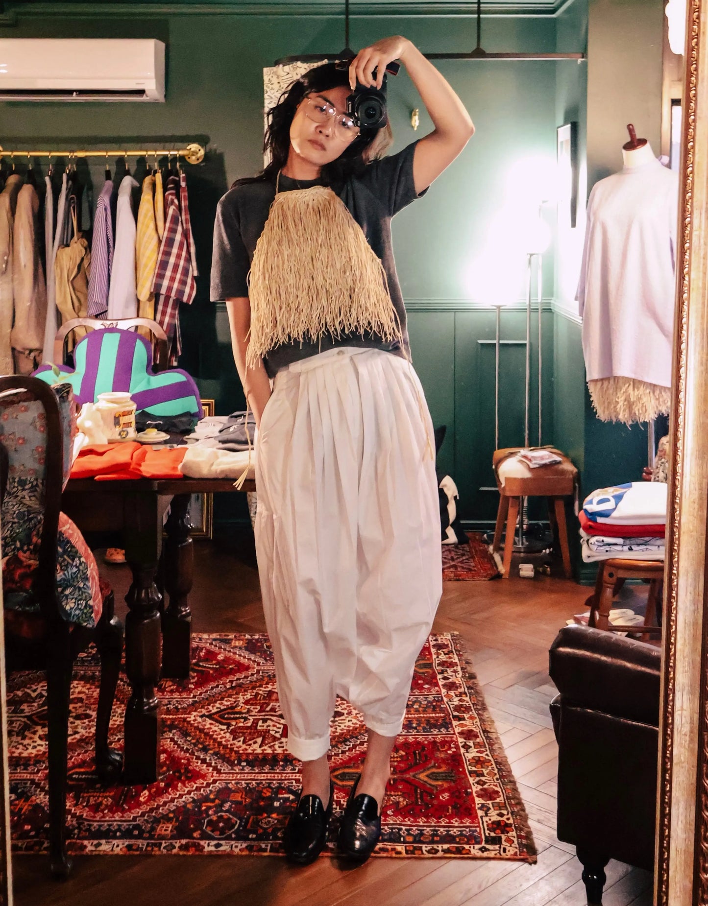 FUMIKA_UCHIDA / FRINGE HALTER TOP / STRAW FUMIKA_UCHIDA 601 | オンラインストア