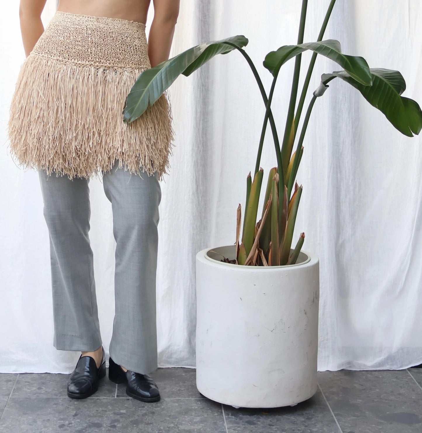 FUMIKA_UCHIDA / FRINGE MINI SKIRT / STRAW FUMIKA_UCHIDA 601 | オンラインストア