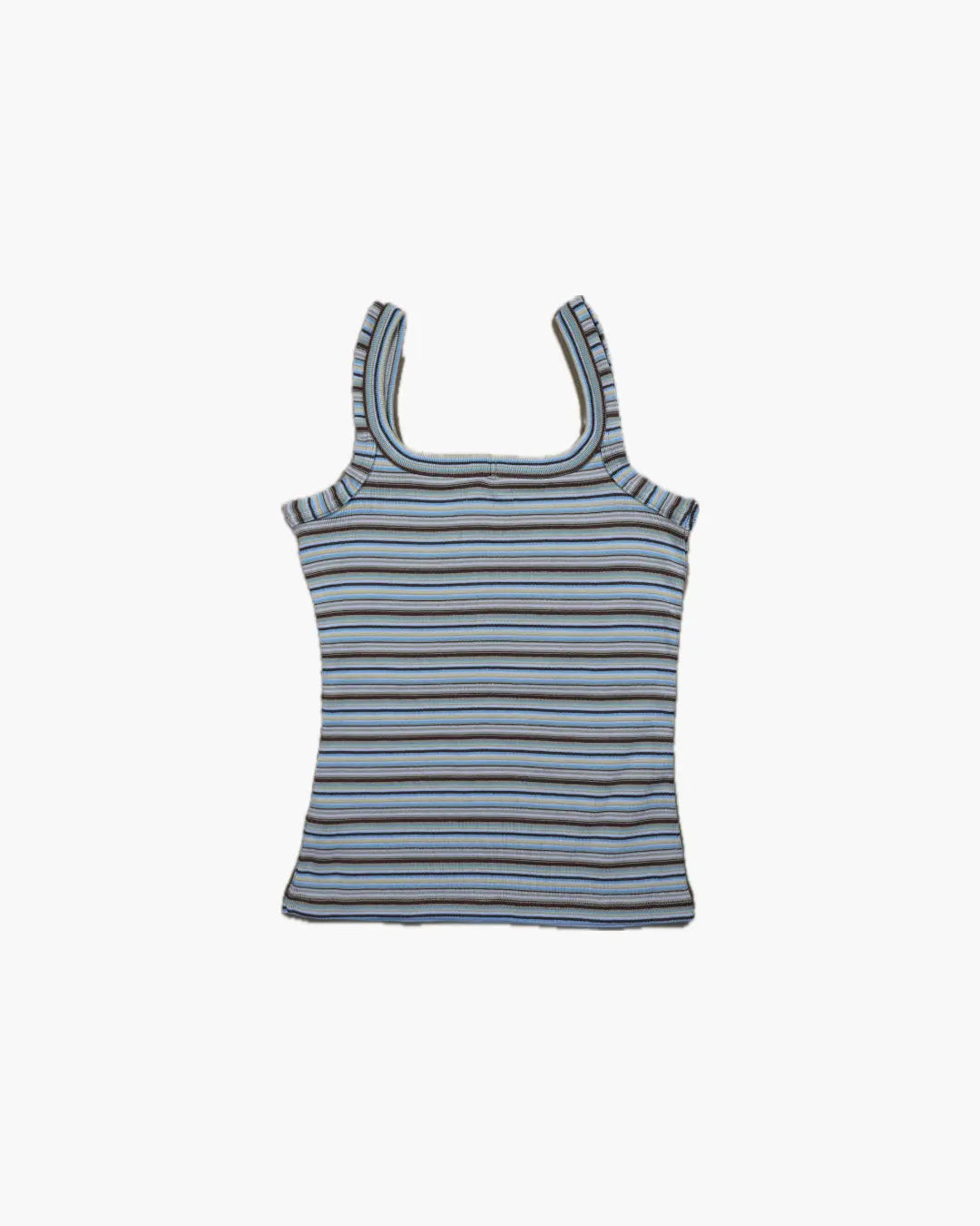 FUMIKA_UCHIDA / MULTICOLOR STRIPE CAMISOLE / WHITE/BEIGE/BROWN FUMIKA_UCHIDA 601 | オンラインストア