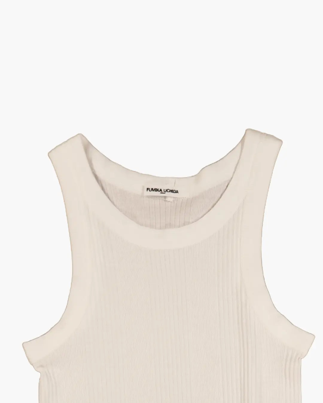 FUMIKA_UCHIDA / NEEDLE DRAWING GARTER TANKTOP / WHITE FUMIKA_UCHIDA 601 | オンラインストア