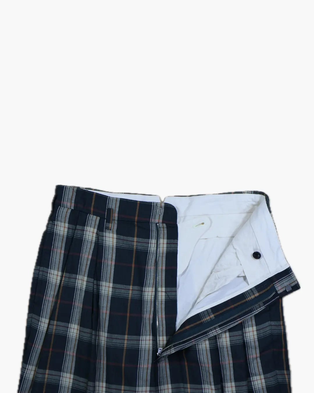 FUMIKA_UCHIDA / PLAID 2-TUCK TAPERED SLACKS / D.GREEN PLAID FUMIKA_UCHIDA 601 | オンラインストア