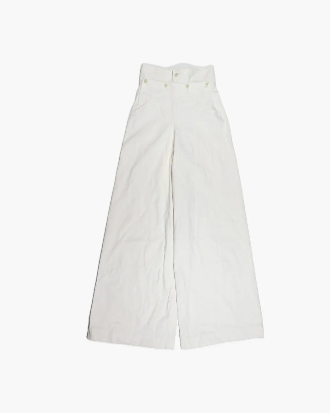FUMIKA_UCHIDA / CANVAS HIGH WAIST SAILOR PANTS / OFFWHITE - 601 | 京都ウィメンズセレクトショップ