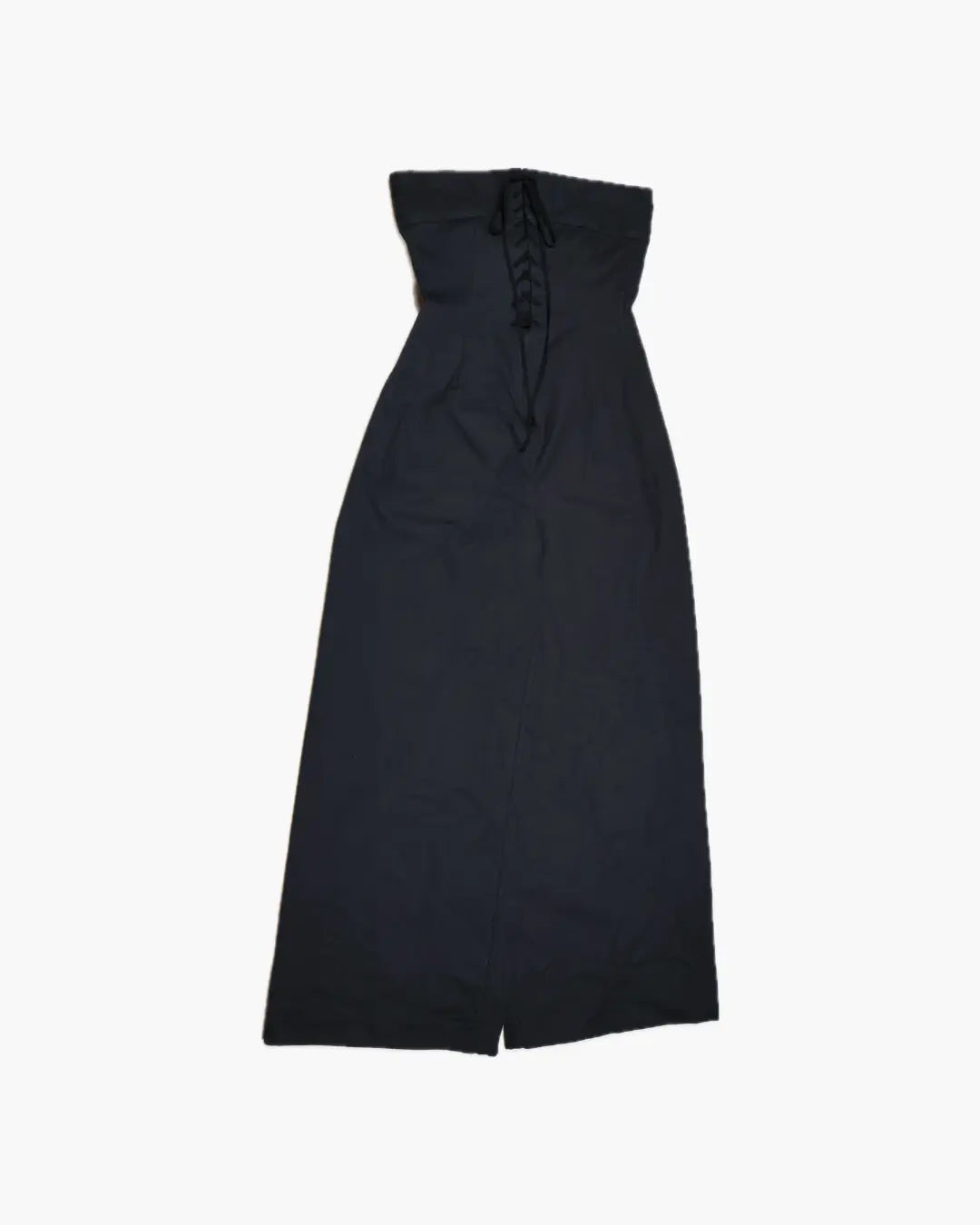 FUMIKA_UCHIDA / CANVAS LACE-UP BARE JUMPSUIT / BLACK - 601 | 京都ウィメンズセレクトショップ