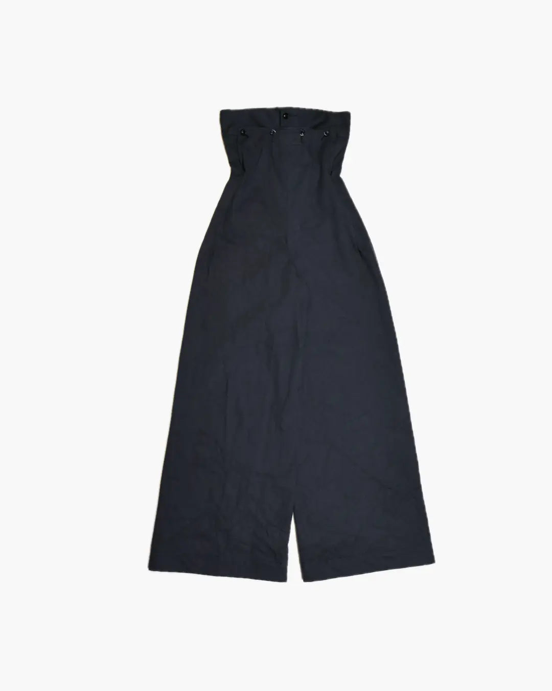 FUMIKA UCHIDA / CANVAS LACE-UP BARE JUMPSUIT / BLACK - 601 FUMIKA UCHIDA / CANVAS LACE-UP BARE JUMPSUIT / BLACK - 601