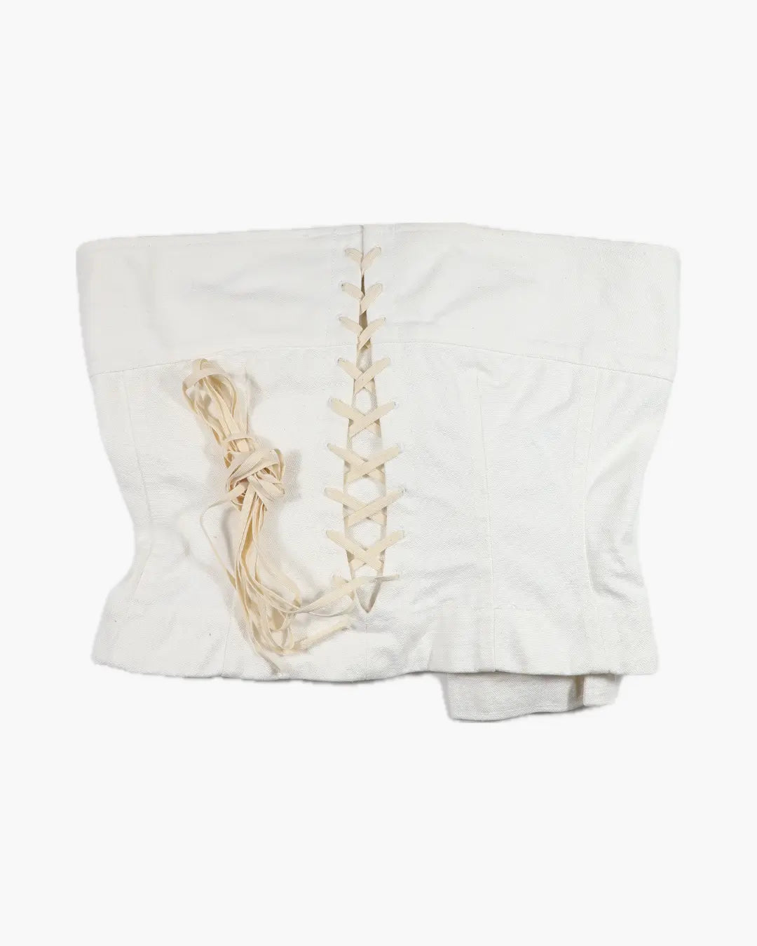 FUMIKA_UCHIDA / CANVAS LACE-UP BUSTIER / OFFWHITE - 601 | 京都ウィメンズセレクトショップ
