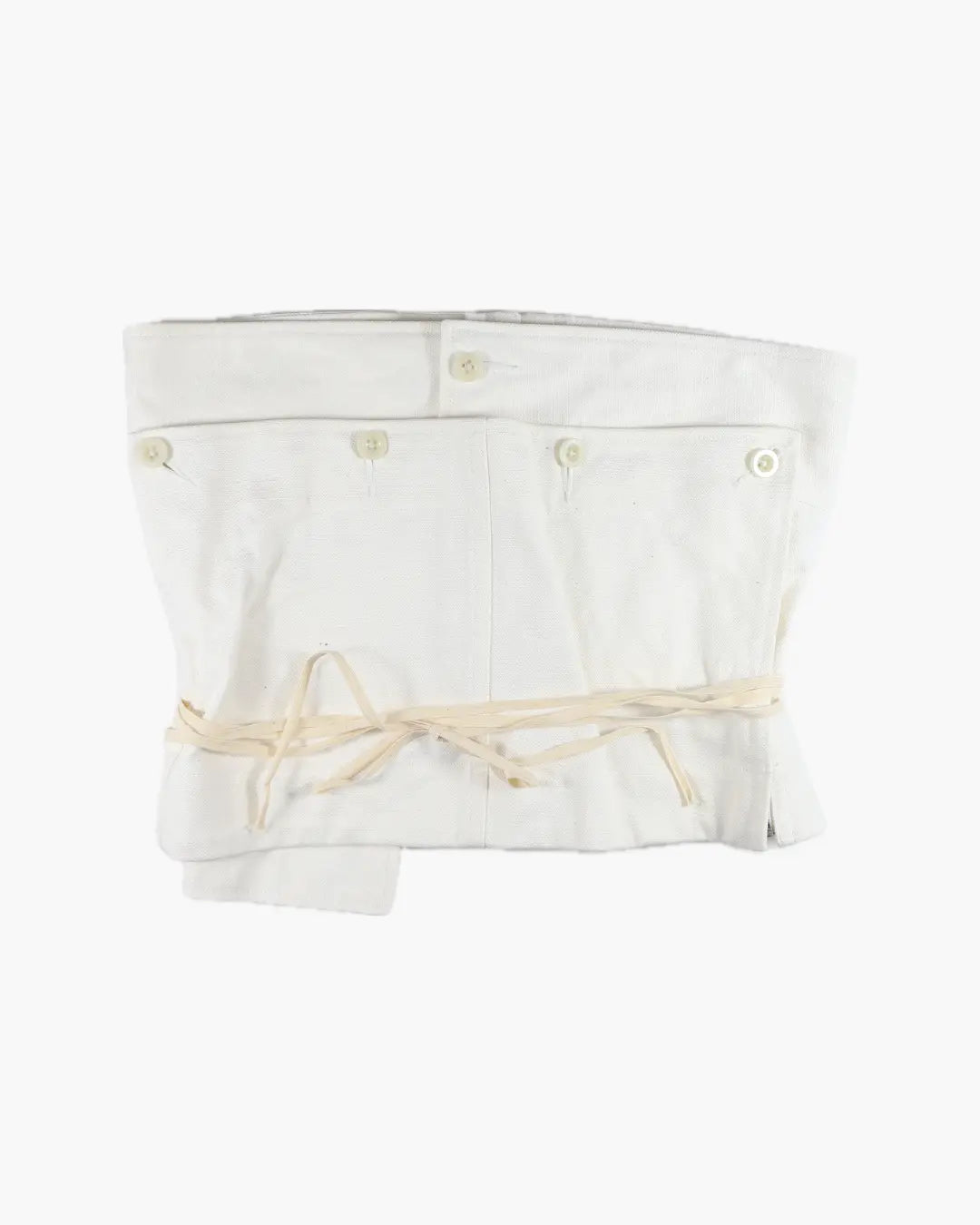 ⭐️新品未使用⭐️レザレクション⭐️キウィ プチ⭐️オーシャンホワイト⭐️ FUMIKA UCHIDA / CANVAS LACE-UP BUSTIER / OFFWHITE - 601