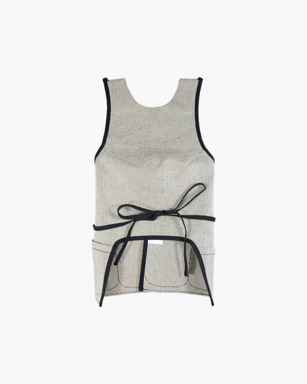 FUMIKA UCHIDA / CHAMBRAY APRON TOP / OFFWHITE/BLK - 601 | – 601 FUMIKA UCHIDA / CHAMBRAY APRON TOP / OFFWHITE/BLK - 601 | – 601