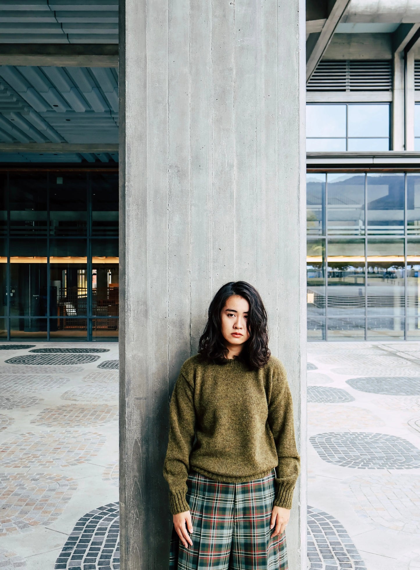 FUMIKA_UCHIDA / SHETLAND SWEATER / KHAKI FUMIKA_UCHIDA 601 | オンラインストア