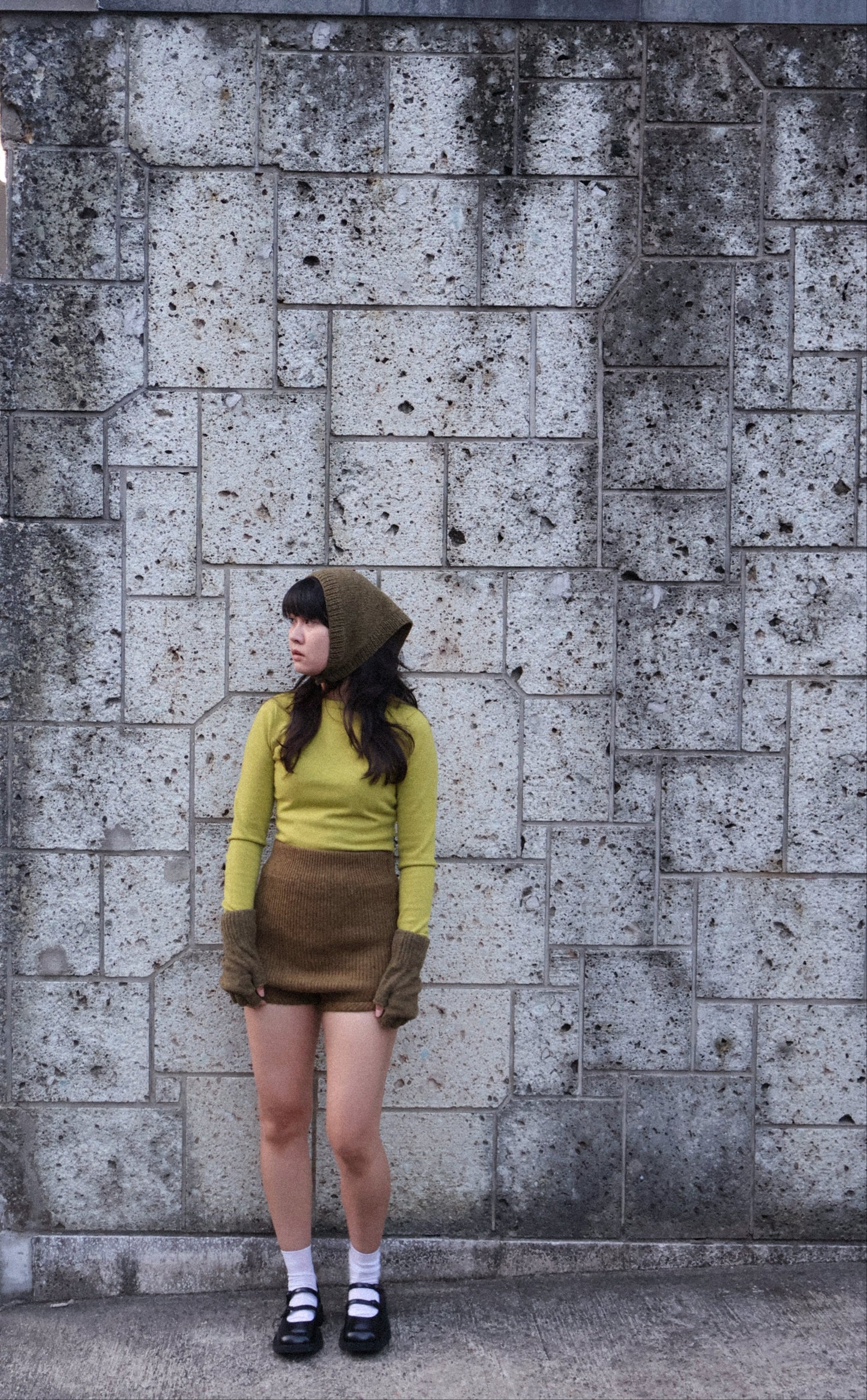 FUMIKA UCHIDA / SHETLAND RIB STITCH BLOOMERS / TOP KHAKI FUMIKA UCHIDA 601 | オンラインストア