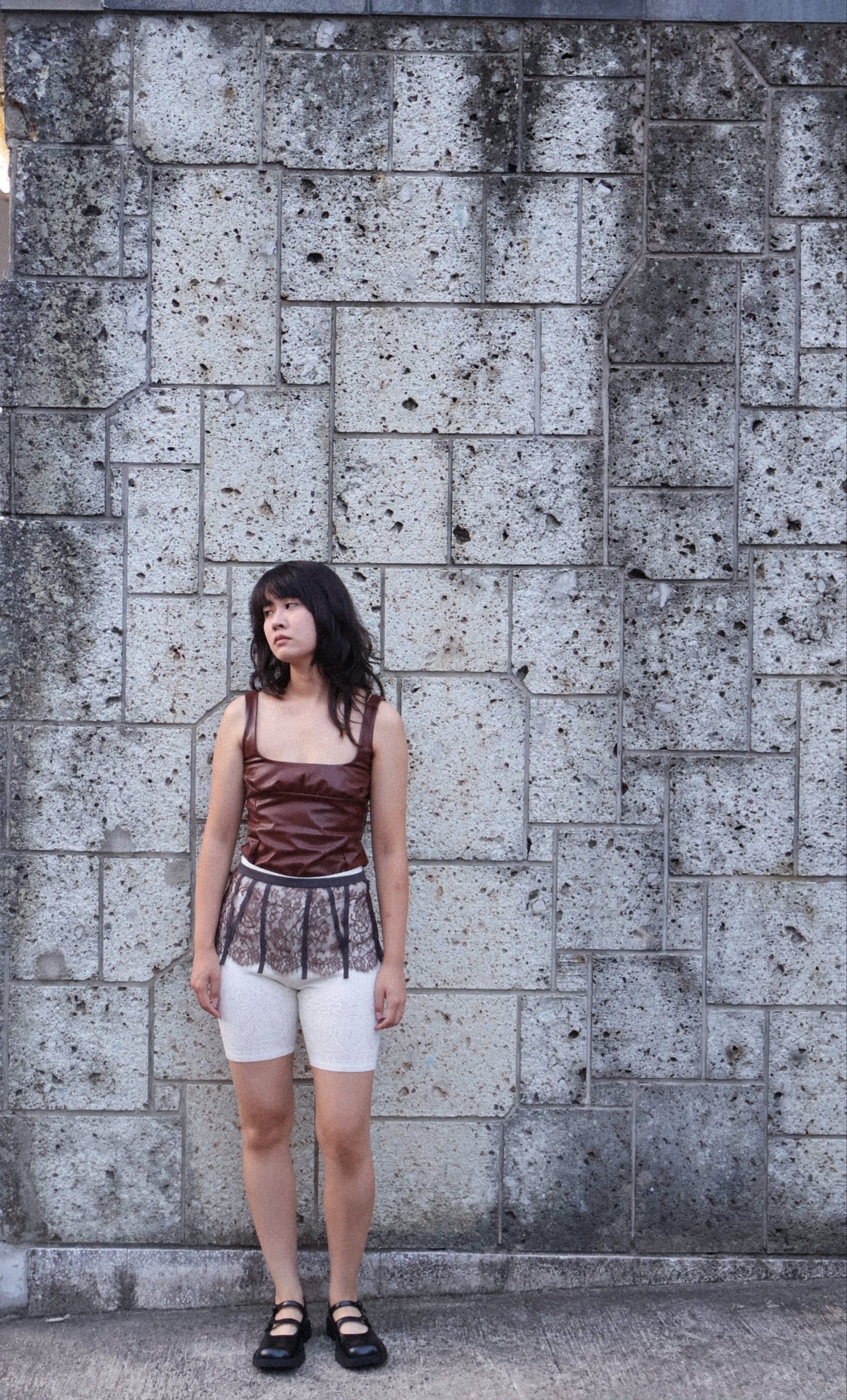 FUMIKA UCHIDA / STRETCH VEGAN LEATHER BODYSUIT / MID BROWN FUMIKA UCHIDA 601 | オンラインストア