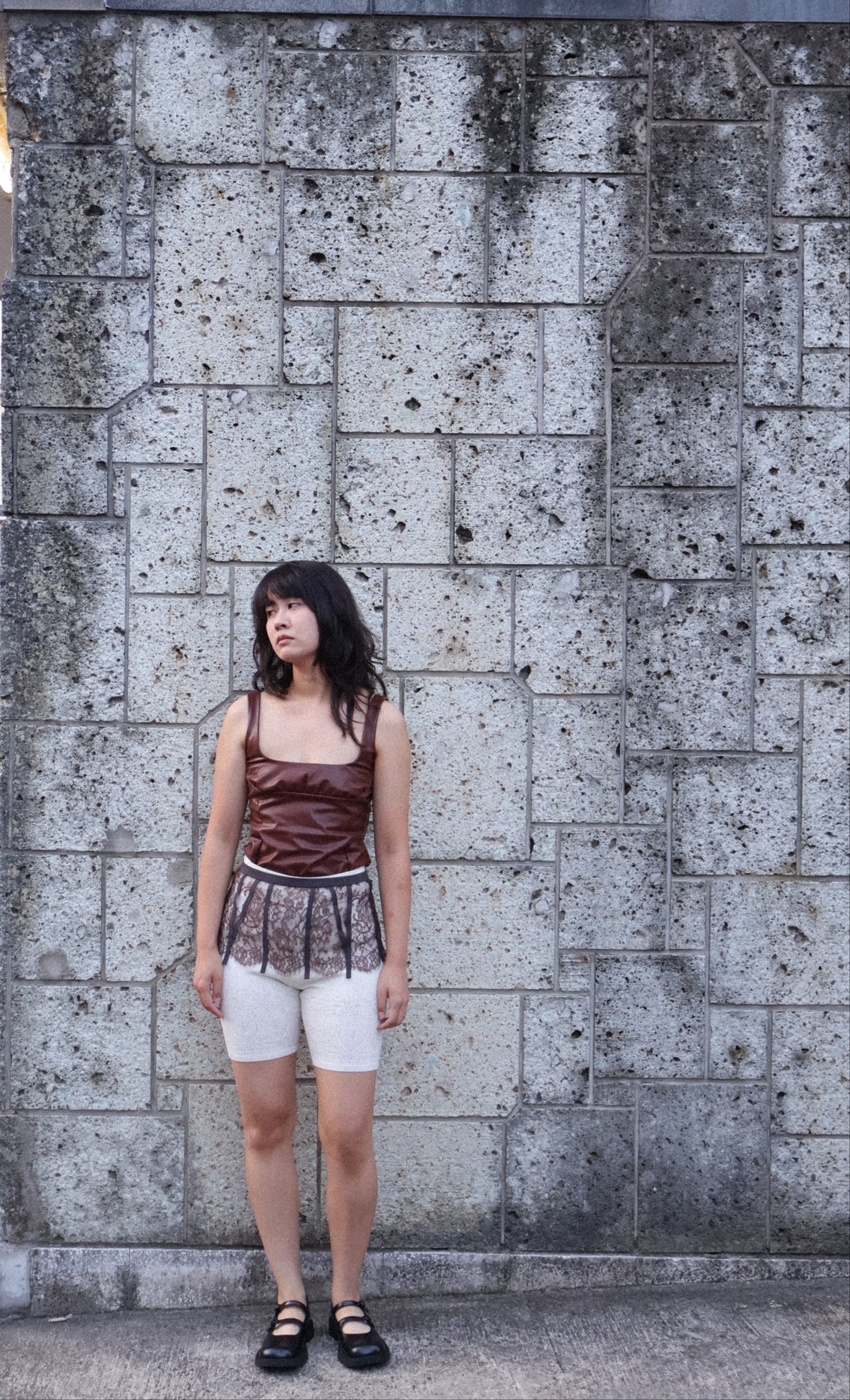 FUMIKA UCHIDA / LEAVER LACE GARTER / BROWN FUMIKA UCHIDA 601 | オンラインストア