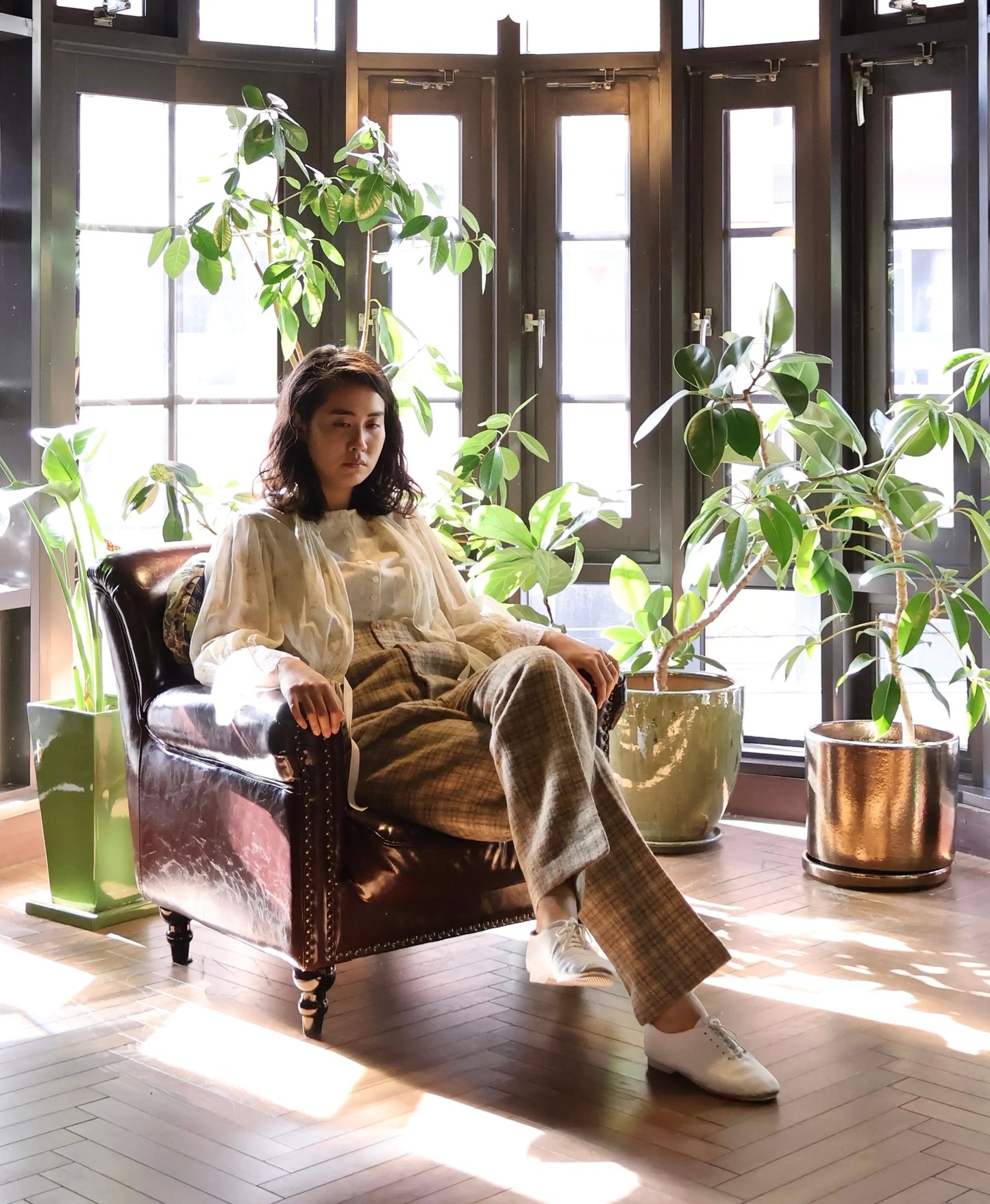 FUMIKA_UCHIDA / FLOWER PRINTED LAYERED BLOUSE / OFFWHITE FUMIKA_UCHIDA 601 | オンラインストア