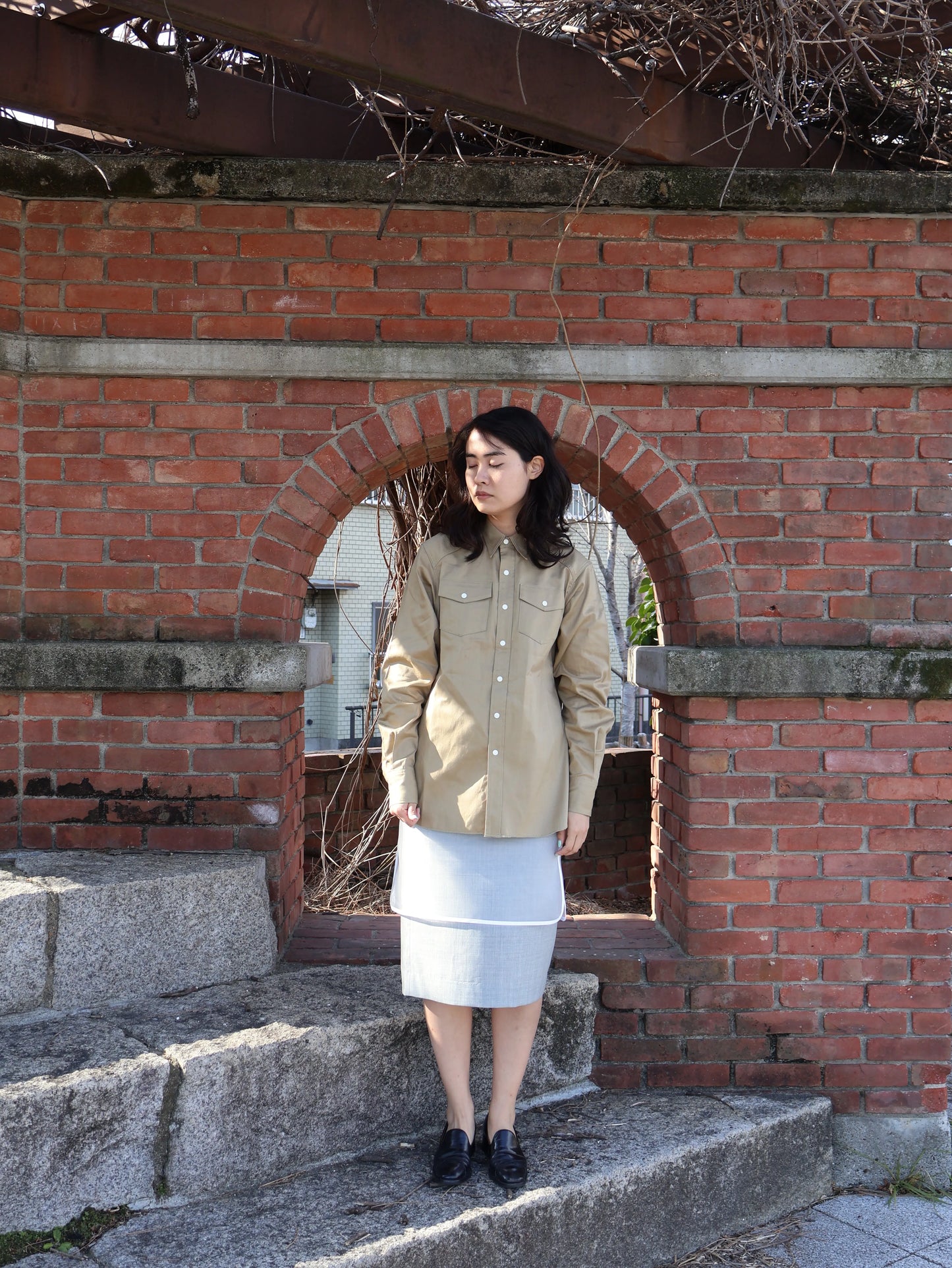 FUMIKA_UCHIDA / MESH SHEATH SKIRT / CLEAR/WHITE FUMIKA_UCHIDA 601 | オンラインストア