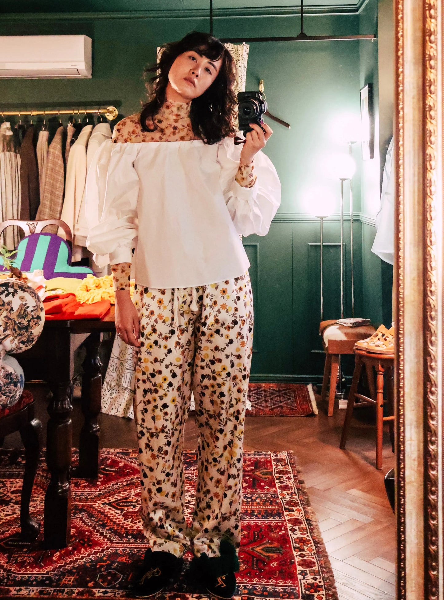FUMIKA_UCHIDA / FLOWER PRINTED PANTS / ECRU FUMIKA_UCHIDA 601 | オンラインストア
