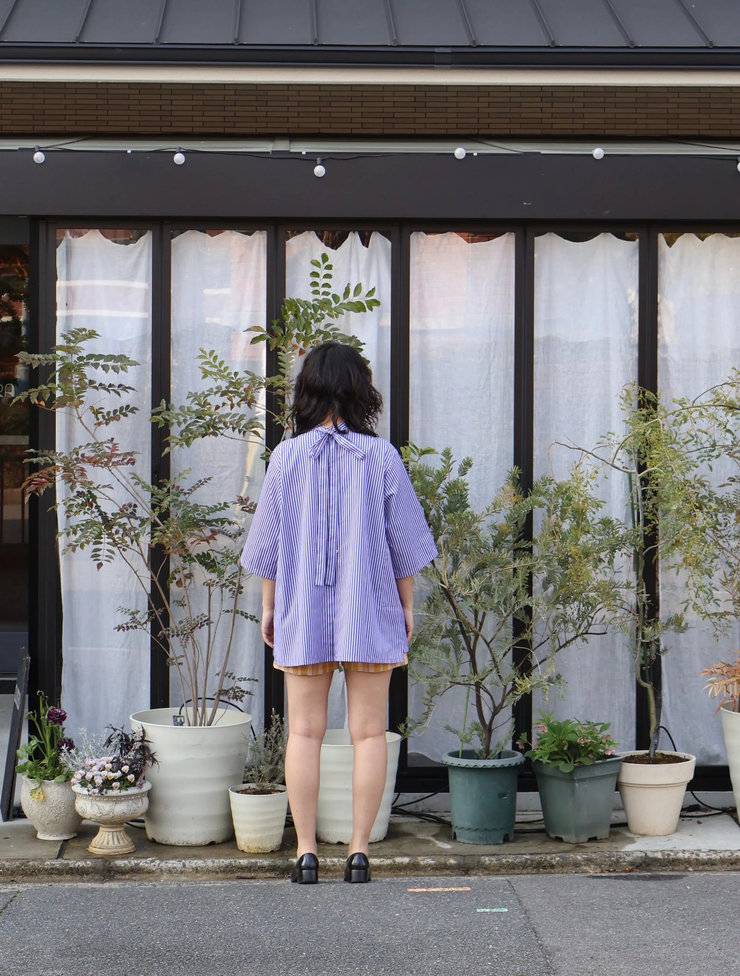 Natures of Conflict / Bow Shirt / Blue/Red Natures of Conflict 601 | オンラインストア