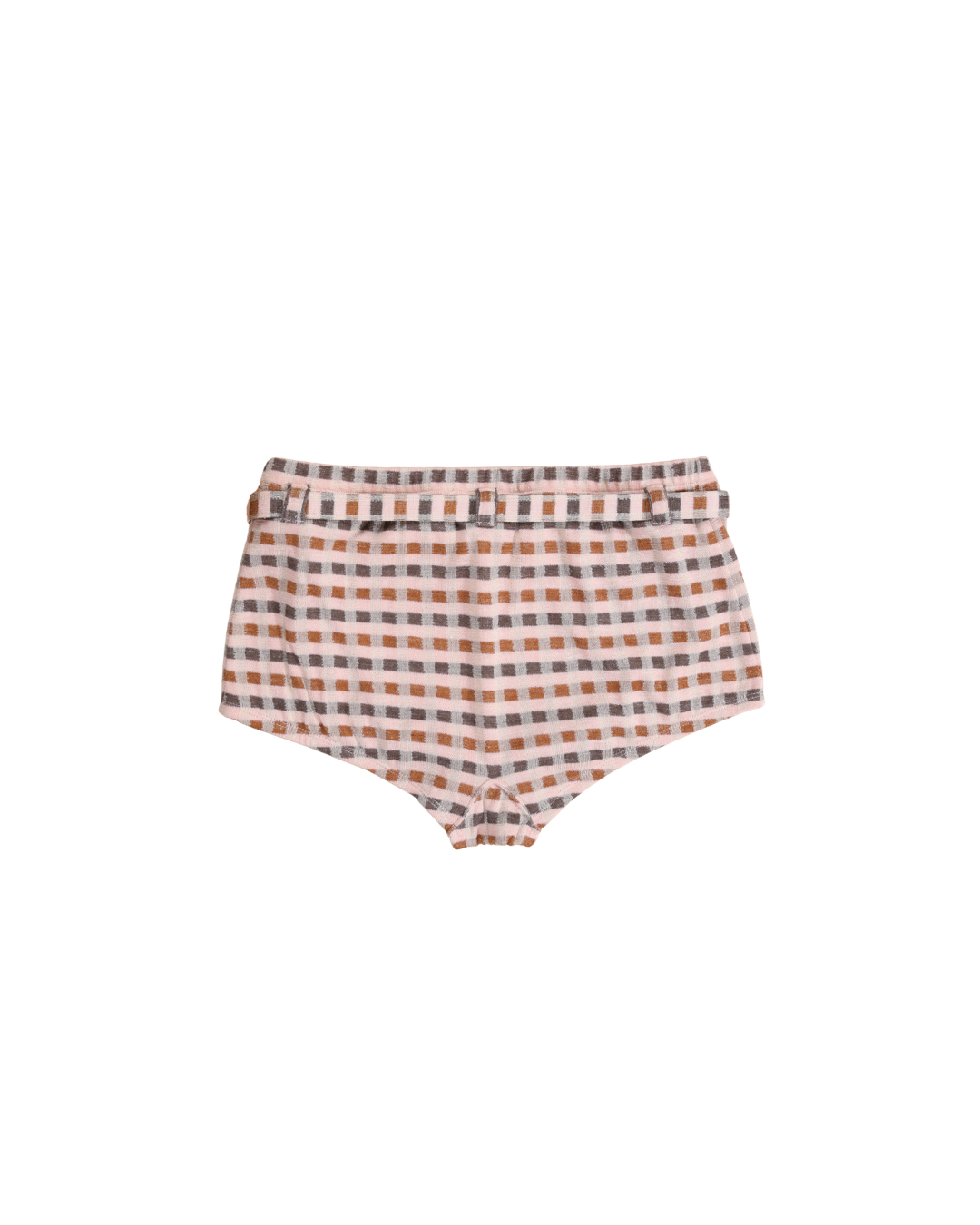 FUMIKA UCHIDA / PLAID JERSEY SHORTS / POWDER PINK